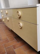 Commode et 2 tables de chevet  années 60-70.