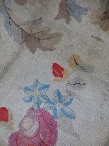 Tapis ancien Américain Hooked fait main, 1B539