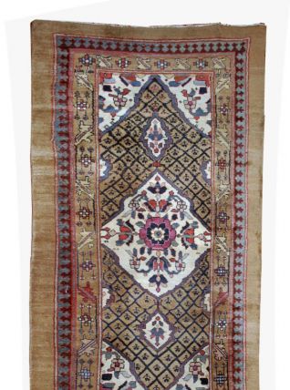 Tapis ancien Persan Camel Hair fait main, 1B556
