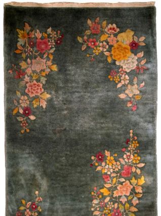 Tapis ancien Chinois Art Deco fait main, 1B620