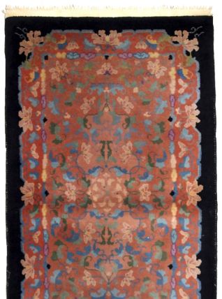 Tapis ancien Chinois Art Deco fait main, 1B636