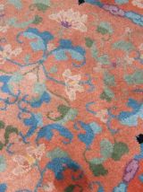 Tapis ancien Chinois Art Deco fait main, 1B636