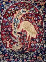 Tapis ancien Persan Kerman Lavar fait main, 1B651