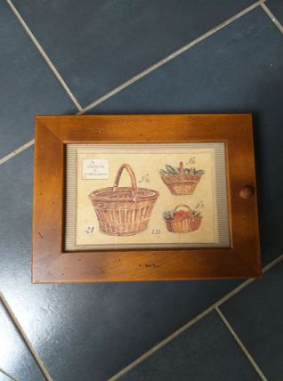Boite à  clés en bois 
