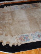 Tapis ancien Chinois Art Deco fait main, 1B660