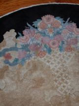 Tapis ancien Chinois Art Deco fait main, 1B660