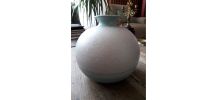 Vase vintage rond en céramique italienne