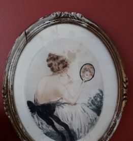 Tableau ancien signé Abely