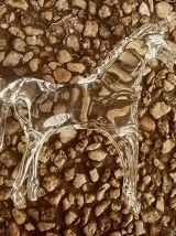cheval en verre translucide 