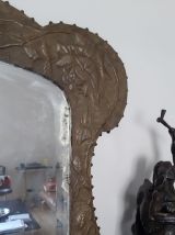 Miroir laiton repoussé