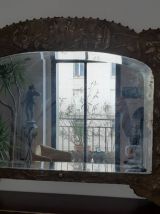 Miroir laiton repoussé