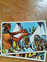 cartes langage des signes Indiens Peaux-Rouges années 50