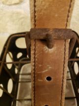 Porte bouteille vintage simili cuir