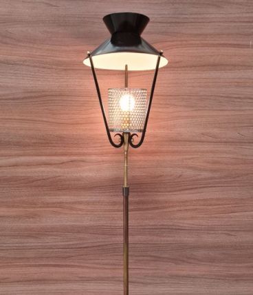 lampadaire  diabolo réglable 1950 a 60 pied bronze Dans le g