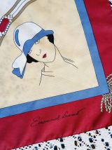 Foulard polyester décor femme
