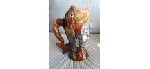 Vase vintage Vallauris en forme de poisson