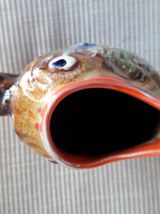 Vase vintage Vallauris en forme de poisson