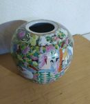 Beau Vase Chinois Rond Signée