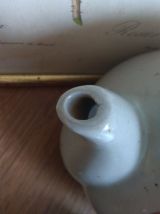 Théière et tasses Pierrot en grès Vintage