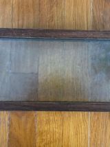 Plateau vintage style Art Deco bois et verre