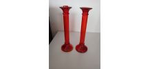 bougeoirs en  cristal 