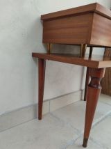 Table de chevet rétro pieds compas