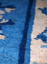 Tapis ancien Chinois Hooked fait main, 1C43