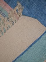 Tapis vintage Indien Dhurri fait main, 1C70