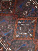 Tapis vintage Afghan Baluch fait main, 1C231