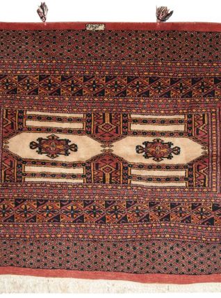 Tapis vintage Turkmène fait main, 1C232