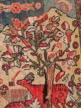 Tapis ancien Persan Malayer fait main, 1C248