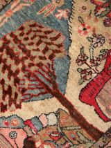 Tapis ancien Persan Malayer fait main, 1C248