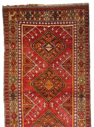 Tapis ancien Turc Anatolian fait main, 1C282