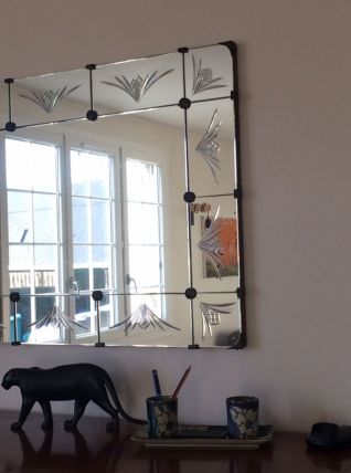 Grand miroir Art Déco