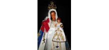 Vierge à  l'Enfant, têtes et mains en cires