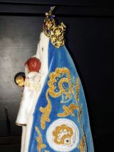 Vierge à  l'Enfant, têtes et mains en cires