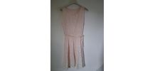 Robe rose blanche oiseau boheme hippie chic femme taille 36 
