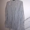 chemise a rayures bleues ciel blanches Femme taille 38