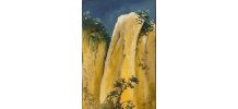 Ocre blanc Huile sur toile