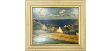 Bord de mer en Bretagne  Huile sur carton Morisot