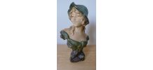 Buste de jeune femme Art Nouveau 1900