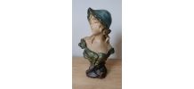 Buste de jeune femme Art Nouveau 1900