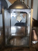 Lanterne suspension en laiton
