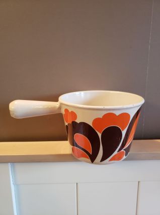 Ancien  Poêlon à Fondue Le Creuset Vintage