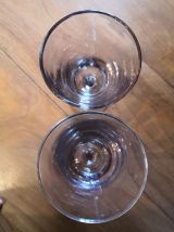 2 magnifiques grands verres à pied 