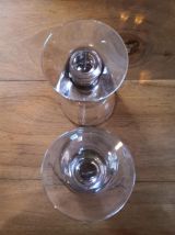2 magnifiques grands verres à pied 