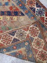 Tapis ancien Caucasien Gendje fait main, 1B717