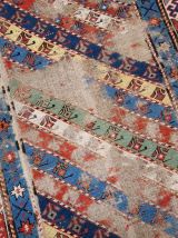 Tapis ancien Caucasien Gendje fait main, 1B717