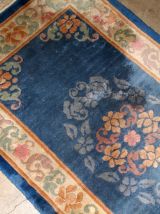 Tapis vintage Chinois Art Deco fait main, 1B721