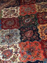 Tapis ancien Persan Kashan fait main, 1B724